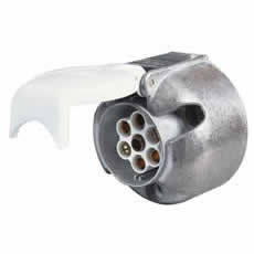 7 Pin Metal Caravan Plug and Socket - ISO 3732 (12S)