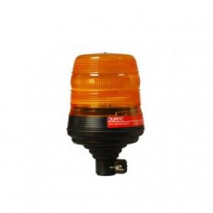 Amber Double Flash LED Beacon with DIN Spigot Fixing - 12/24V
