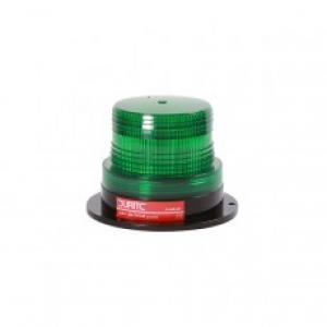 Green Low Profile LED Beacon with 3-Bolt Fixing - 12-110V
