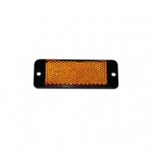 Amber Reflex Reflector with 2 Hole Fixing