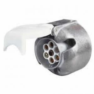 7 Pin Metal Caravan Socket - 12V ISO 3732
