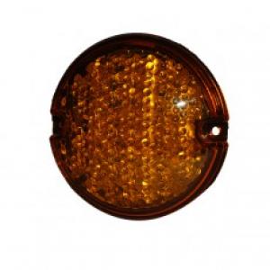 LED Front Direction Indicator Lamp with Econoseal Plug - 95mm diameter, 12V