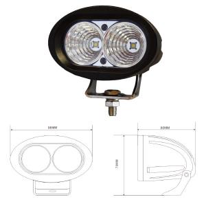 Durite 2 x 10W LED Work Lamp - Black, 10-60V 2000lm, IP67