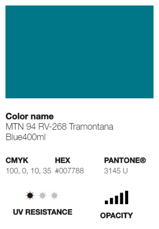 MTN 94 Tramontana Blue Matt 400ml
