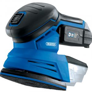 D20 20V Tri-Base (Detail) Sander with 2Ah Battery and Charger