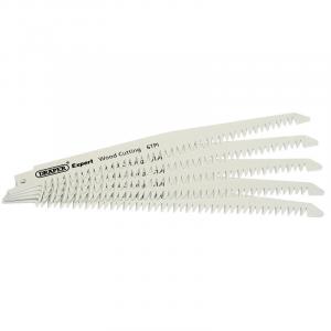 Expert 300mm 6tpi Bi-Metal Reciprocating Saw Blades for Wood Cutting - Pack of 5 Blades