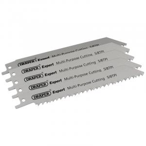 Expert 150mm 5/8tpi HSS Reciprocating Saw Blades for Multi Purpose Cutting - Pack of 5 Blades