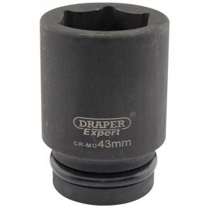 Expert 43mm 1" Square Drive Hi-Torq® 6 Point Deep Impact Socket