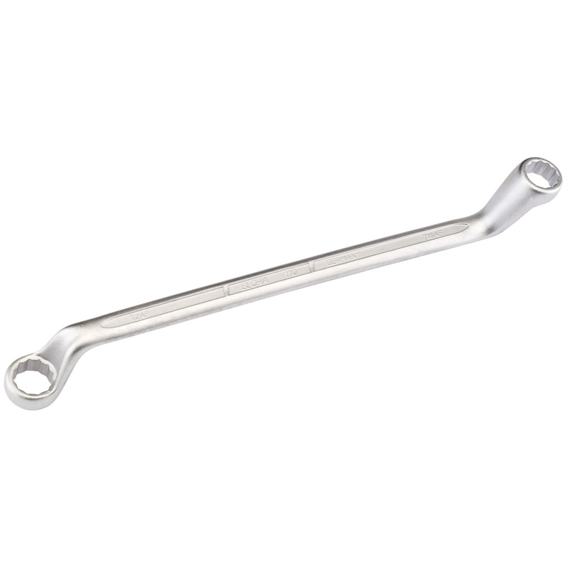 7/16 x 1/2" Elora Deep Crank Imperial Ring Spanner