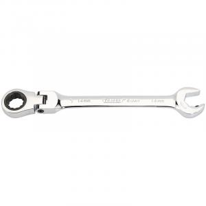 Metric Combination Spanner with Flexible Head and Double Ratcheting Features (14mm)