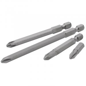 No.1 1/4" Hex Cross Slot Insert Bit 50mm Long x 2