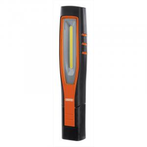 10W COB/SMD LED Rechargeable Inspection Lamp - 1,000 Lumens (Orange)