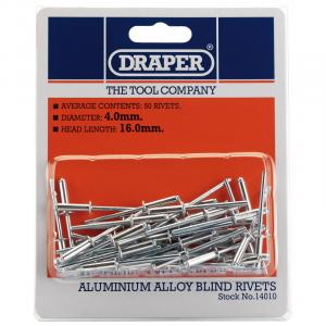 50 x 4mm x 15.8mm Blind Rivets