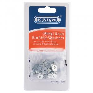 100 x 4mm Rivet Backing Washers