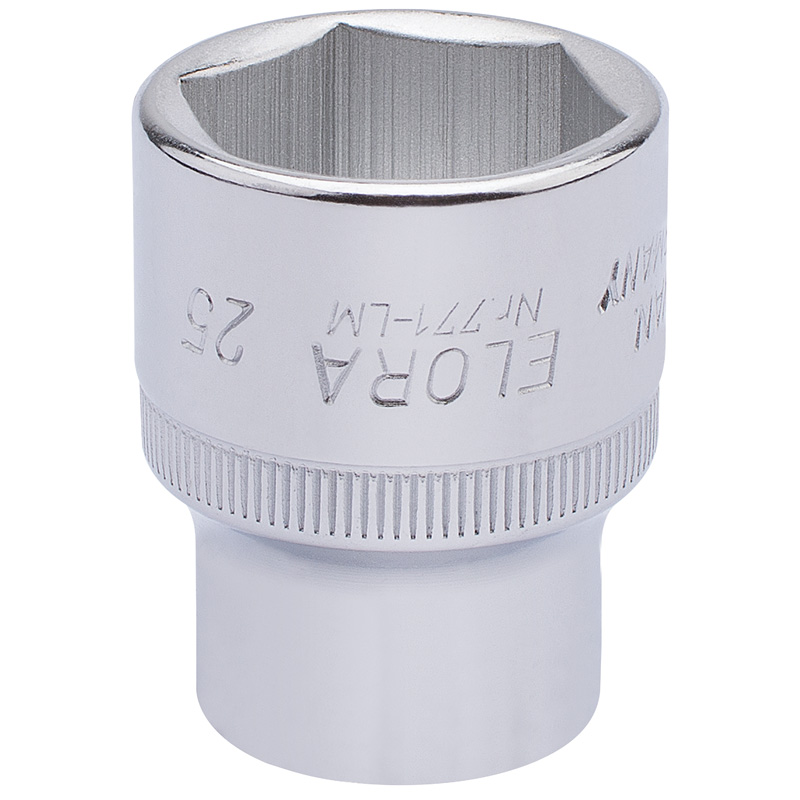 25mm 1/2" Sq. Dr. Elora Hexagon Socket