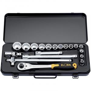 1/2" Sq. Dr. Metric Socket Set (19 Piece)