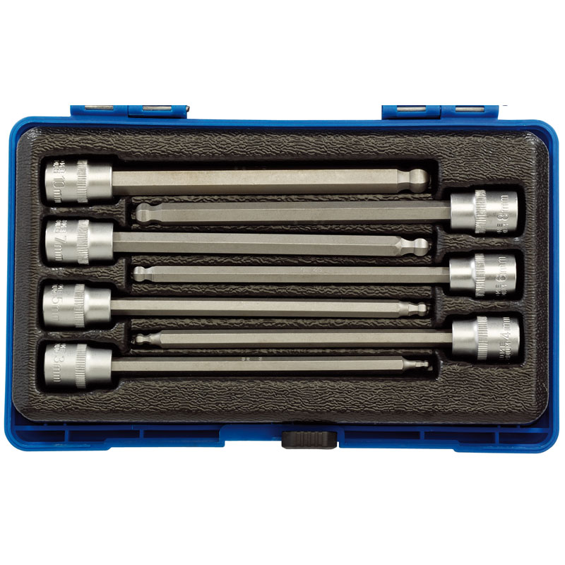 3/8" Sq. Dr. Hexagonal Socket Bit Set (7 Piece)