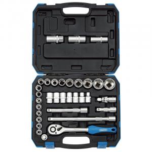 1/2" Sq. Dr. Combined MM/AF Socket Set (33 Piece)