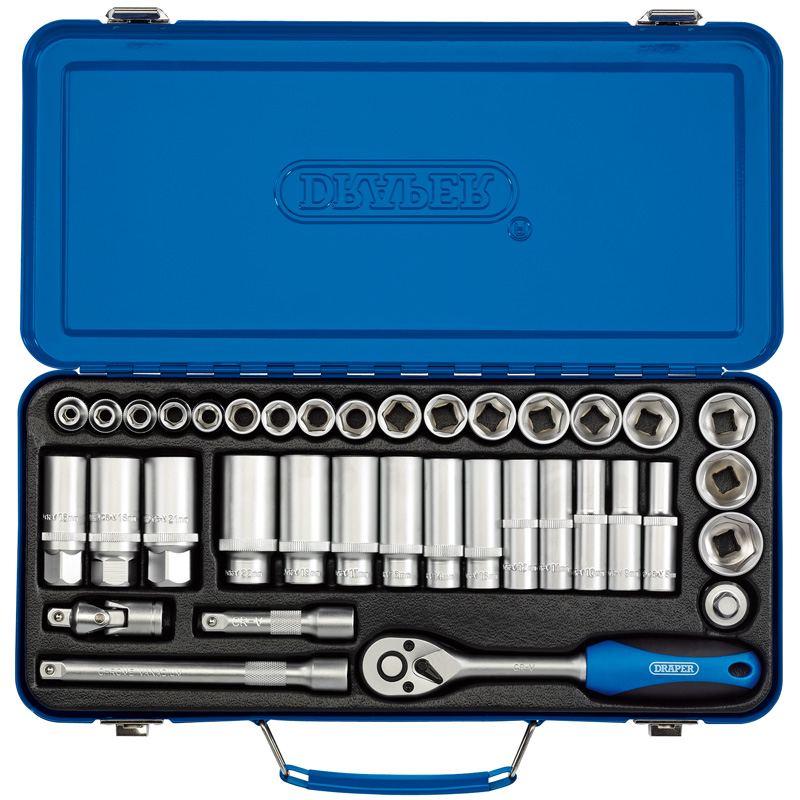 3/8" Sq. Dr. Metric Socket Set (37 Piece)
