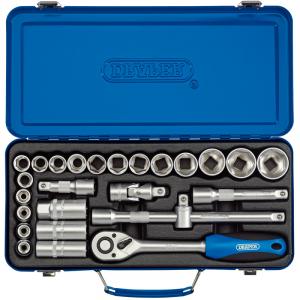 1/2" Sq. Dr. Metric Socket Set (26 Piece)