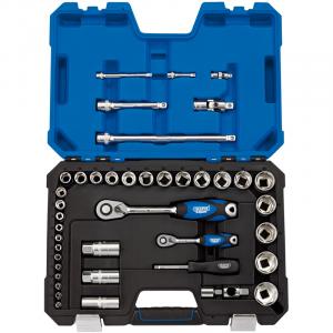 1/4" and 1/2" Sq. Dr. Metric Socket Set (42 Piece)