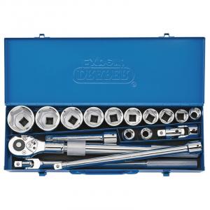 3/4" Sq. Dr. Metric Socket Set in Metal Case (17 Piece)
