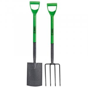 Carbon Steel Garden Fork and Spade Set