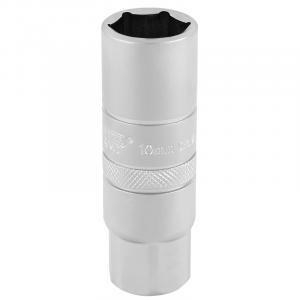 3/8" Sq. Dr. 10mm Thread 6 Point Satin Chrome Spark Plug Socket (16mm Socket)