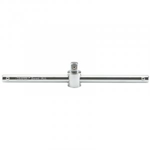 1/2" Sq. Dr. Satin Chrome Sliding T Bar