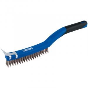 Wire Scratch Brush with Scraper (3 Row)
