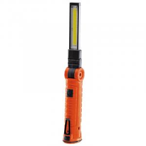 3W COB/SMD LED Rechargeable Slimline Inspection Lamp - 170 Lumens (Orange)