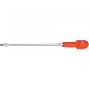 9.5mm x 250mm Plain Slot Flared Tip Long Pattern Cabinet Pattern Screwdriver (Sold Loose)