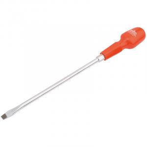 9.5mm x 250mm Plain Slot Long Pattern Cabinet Pattern Screwdriver