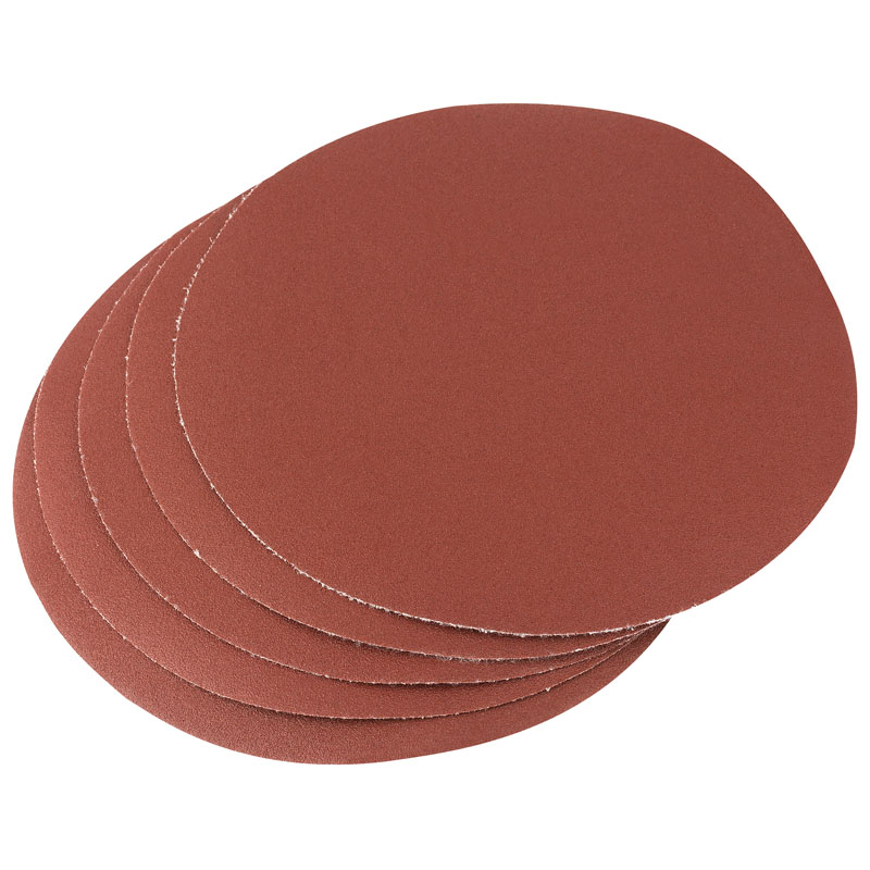 Five 200mm 120 Grit Hook and Eye Backed Aluminium Oxide