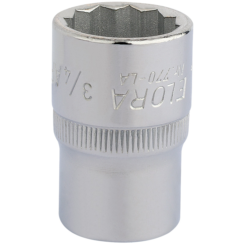 3/4" 1/2" Sq. Dr. Elora Bi-Hexagon Socket