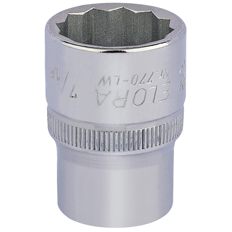 7/16" 1/2" Sq. Dr. Elora Whitworth Bi-Hexagon Socket