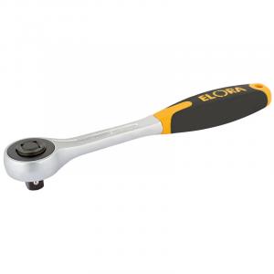 200mm 1/2" Sq. Dr. Elora Push Through Soft Grip Reversible Ratchet
