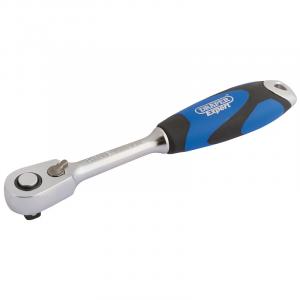 1/4" Sq. Dr. 60 Tooth Micro Head Reversible Soft Grip Ratchet