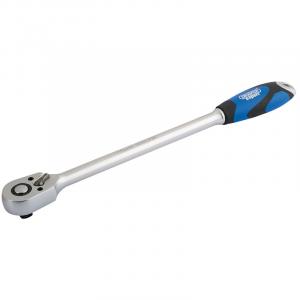 3/8" Sq. Dr. 48 Tooth Extra Long Reversible Quick Release Soft Grip Ratchet
