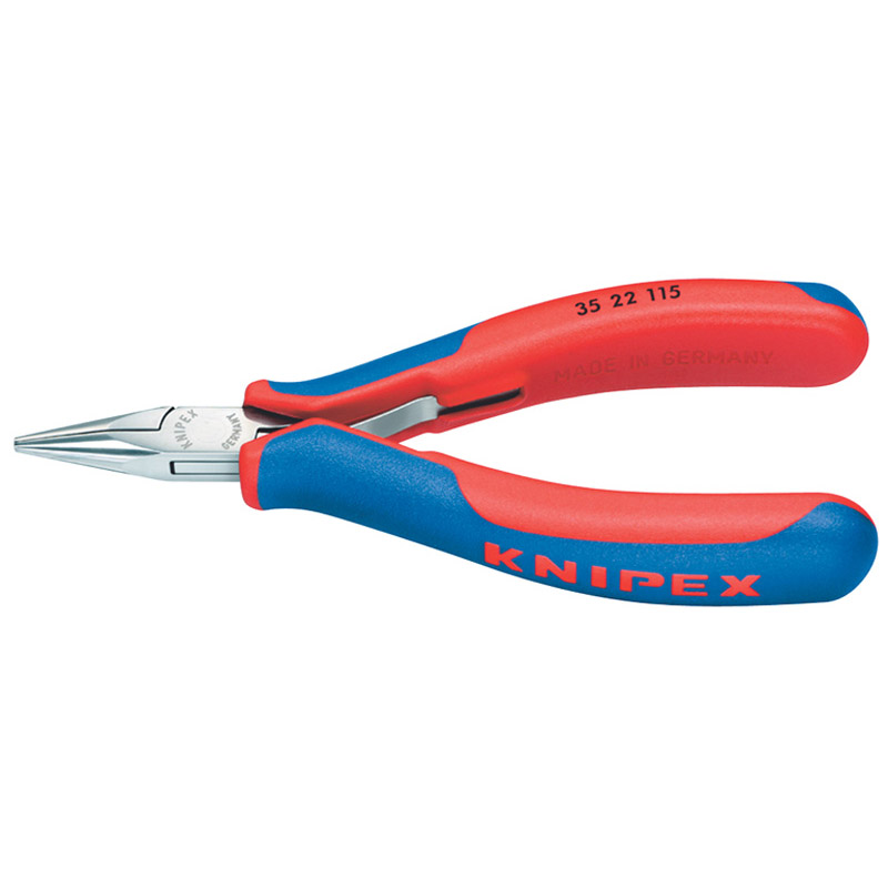 Knipex 35 22 115 Electronics Flat-Round Jaw Pliers (115mm)