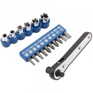 Offset Ratchet Screw and Socket Driver Set (17 Piece)