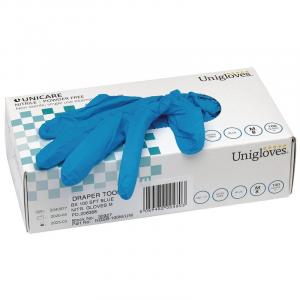 Medium Blue Nitrile Gloves (Box of 100)