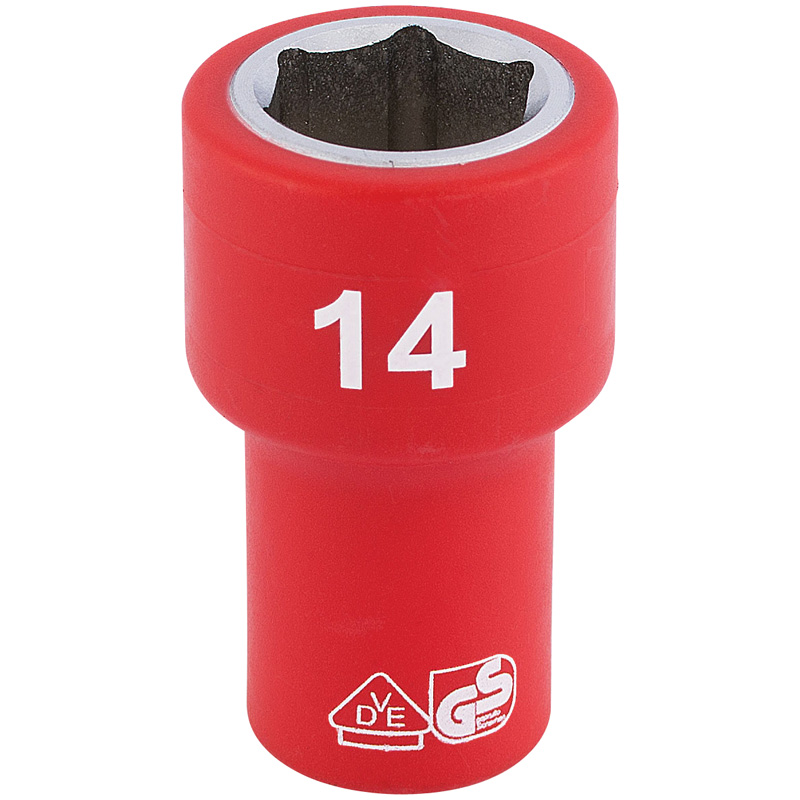 1/4" Sq. Dr. Fully Insulated VDE Socket (14mm)