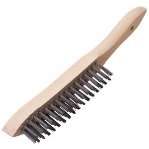 Heavy Duty 3 Row Wire Scratch Brush (310mm)