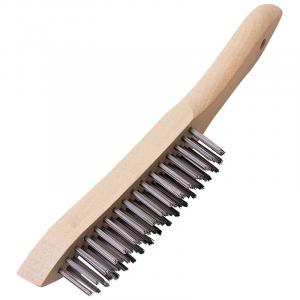 Heavy Duty 4 Row Wire Scratch Brush (310mm)