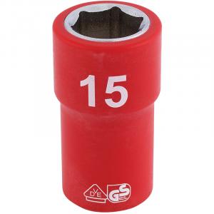 3/8" Sq. Dr. Fully Insulated VDE Socket (15mm)