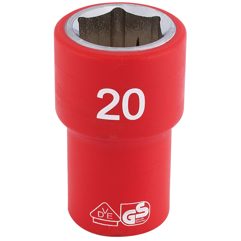 1/2" Sq. Dr. Fully Insulated VDE Socket (20mm)