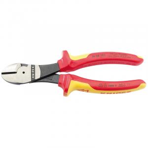 Knipex 74 08 180UKSBE VDE Fully Insulated High Leverage Diagonal Side Cutters (180mm)