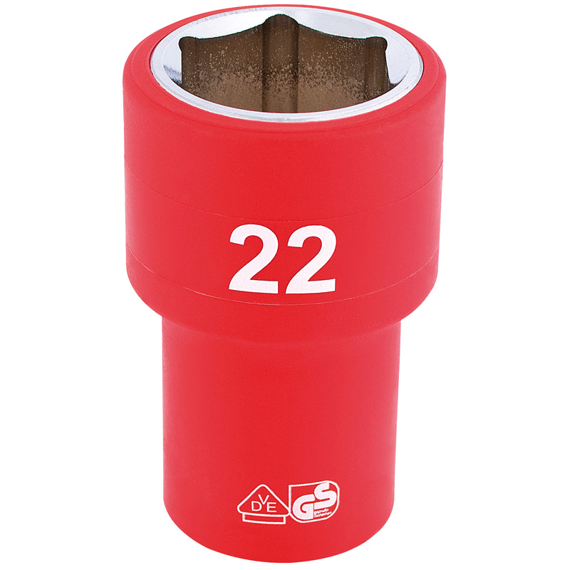 1/2" Sq. Dr. Fully Insulated VDE Socket (22mm)