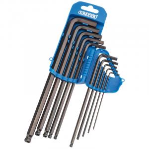 Extra Long Metric Hexagon and Ball End Hexagon Key Set (10 Piece)